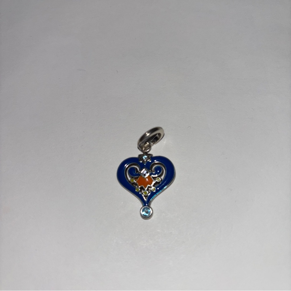 Brighton La Farfalla Blue Heart Charm